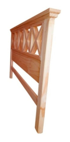 Solid Pine 1.5-Plaza Bed Frame - Pinoshow 3