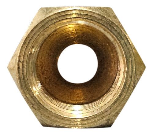 Bronze Flare Nut Reduction 3/8 to 1/4 Split Refrigeration 1