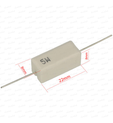 Cosonic Resistencia Ceramica Cementada 5W 1.5 Ohms 1.5R 1E5 1R5 X1 1