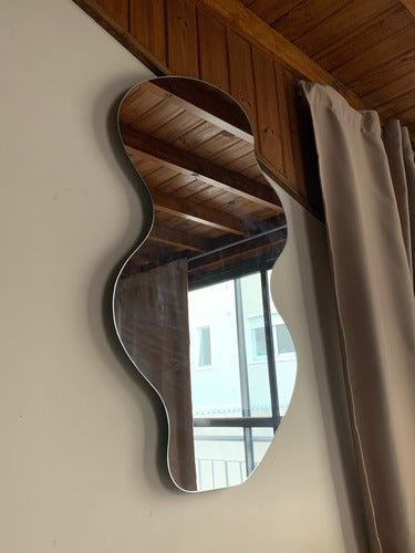 Decorative Irregular Zigzag Mirror 100x60 cm 5