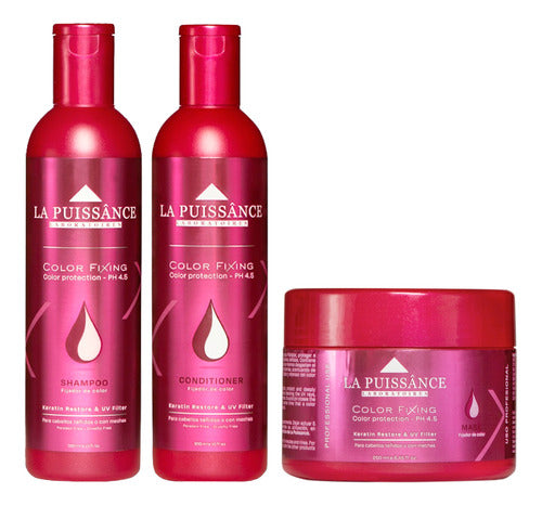 La Puissance Kit Color Shampoo + Acondicionador + Máscara 0