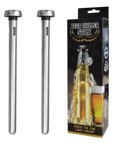 BEER CHILLER STICK - Stainless Steel Beer Cooler Keeps Your Bottle Cold 2