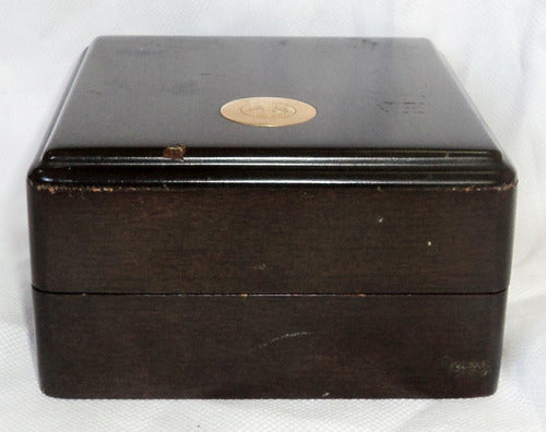 Antigua Caja Estuche De Madera De Reloj Longines Efco B100 2