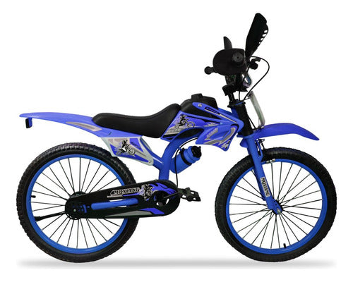 Generic Bicicleta Diseño Moto Rodado 20 Infantil Unisex 4