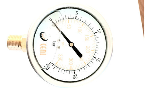 Ceni Manometer 100 Mm Stainless Steel Glycerin 0