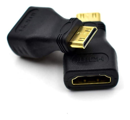 HDMI Female to Mini HDMI Male V1.4 1080P Adapter 0