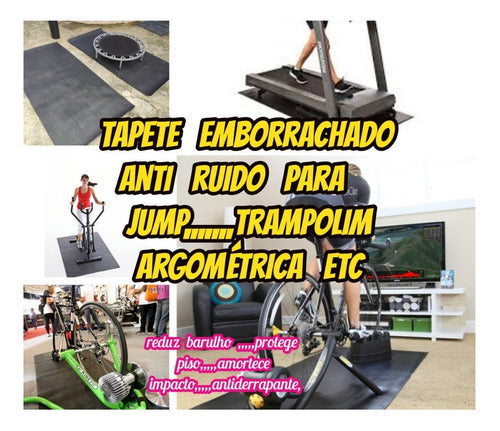 Tapete Emborrachado 4mm- 2,30x1.00mts Ginastica Forrar Piso 1