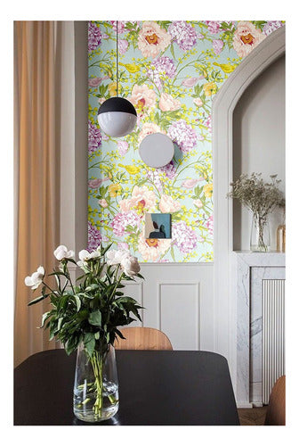 Blooming Wall Dpy27 - Papel Tapiz De Peona De Hortensia Colo 1