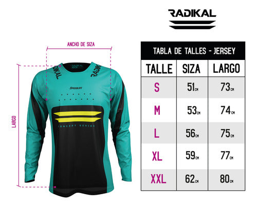 Radikal Jersey Aqua - Motocross / ATV 3