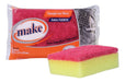 Make Extrafuerte Antibacterial Pink Sponge (Pack of 60) 0