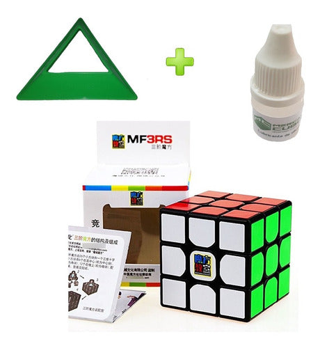 Moyu Cubo Rubik 3x3 Mf3rs + Moyu Base + Lubricant 1