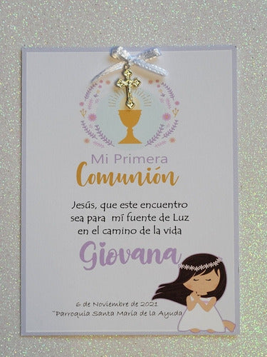 15 Estampita Tarjeta Souvenir Primera Comunión 3