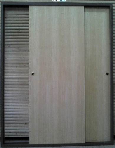 TS Sliding Wardrobe Front Pine 1.20x1.90 - Reinforced Steel Frame 1