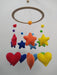 Nahuel Fulleda Montessori Baby Crib Mobile with Hearts and Stars - Handmade 1