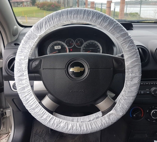 GUVALORMI.COM Disposable Elasticized Steering Wheel Covers (50 Pieces) 1