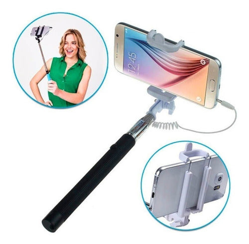 ESMARTEKA Selfie Stick Monopod for Cell Phones and Cameras with Button 1