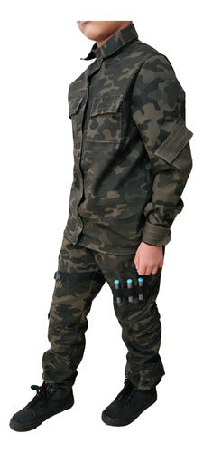 Ryna Disfraces Camouflage Soldier Costume for Boys Size 10/12 2