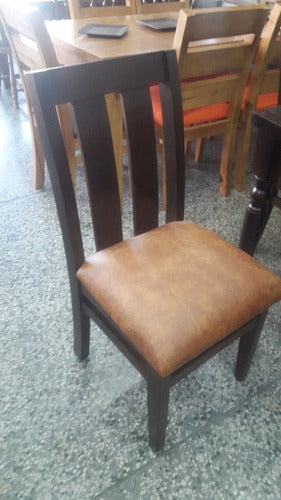 Petty Silla Tapizada En Madera Maciza Mod. Africana Corta 3