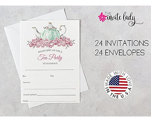 The Invite Lady: Tea Party Invitations Fill Afternoon Tea 2