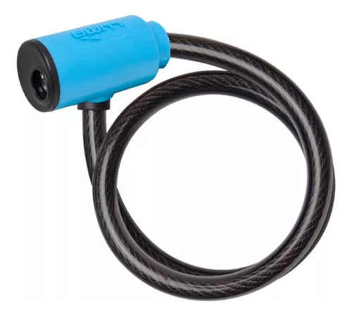 Luma Cable Acero Enduro 85cm Linga Espiral Cadena C/ Llave P/moto 1