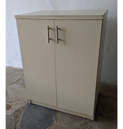 Mueble Auxiliar Rodante, 2 Puertas Y 1 Estante, Alto 73cm 0