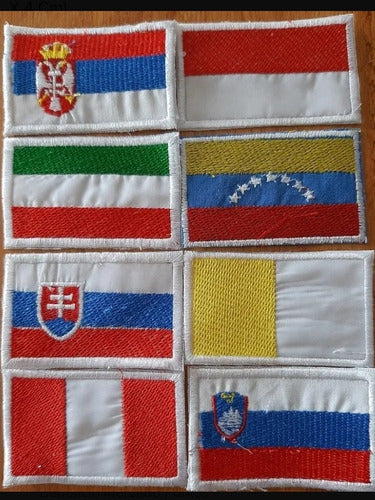 Parche Bandera Bordada Países Vs. (consulta Previa) 7x4cm.x1 2