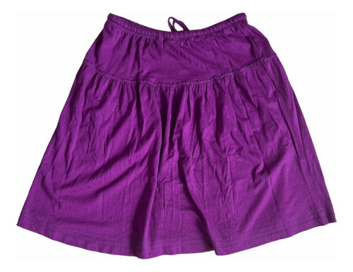 Imported Violet Cotton Skirt by Esprit 2