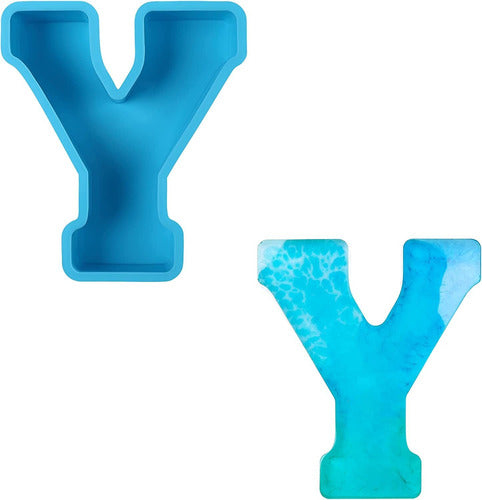 Otiannay Silicone Resin Mold - Alphabet 15cm - Letter Y 0