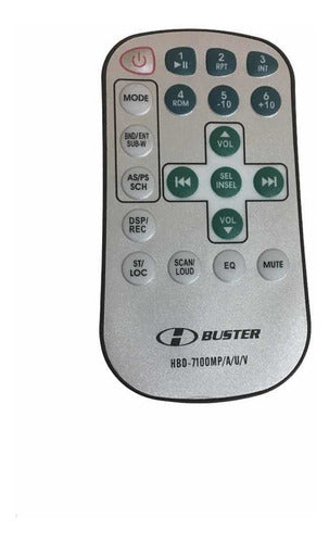 Controle Remoto Som Automotivo H-buster Hbd-7100mp/a/u/v 0