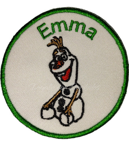 Embroidered Olaf Patch with Personalized Name - Dígalo con Bordados 0