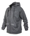 Flash Sports Jacket in Grey Polyester Spandex with Hood 0