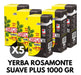 Yerba Rosamonte Suave Plus 1 Kilo X 5 1