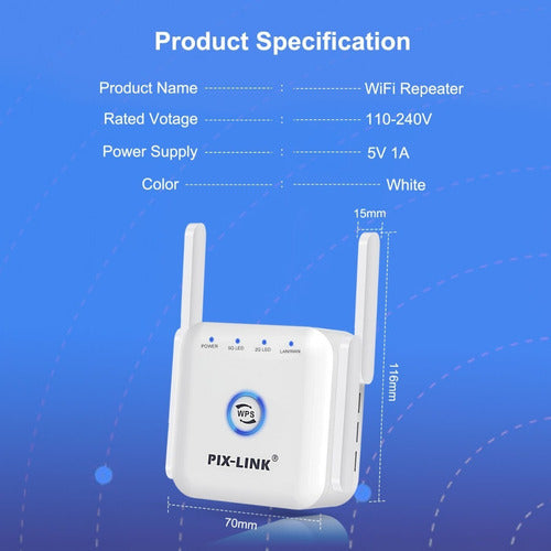 Extensor Wi-fi Dual Band Pix-link Lv-ac24 Tu Lugar Store 2