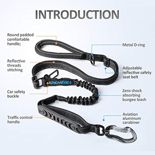 Iokheira Multifunctional Dog Leash with Safety Belt 1