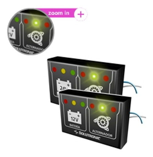 Solutronic Voltimetro Precision Ctrol Bateria Alternador Regulador 24v 0