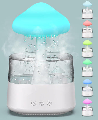 Humidificador Sonido De Lluvia Relaja Purica Aire Sueño 1