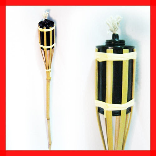 Out Rattan Citronella Torch for Garden Mosquito Repellent Decor 5