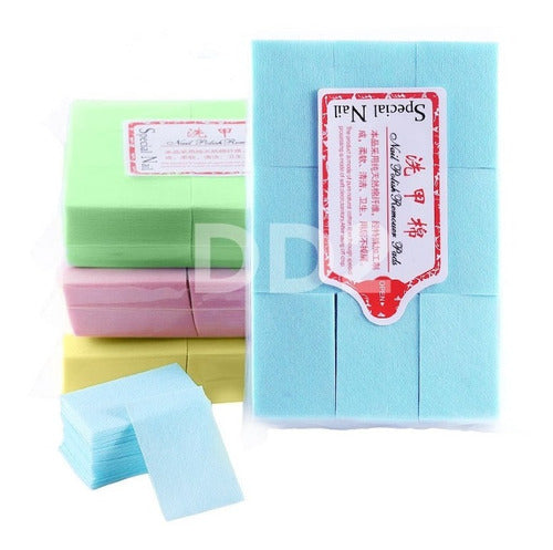 1000 Lint-Free Gel Acrylic Cleansing Wipes Colored 3
