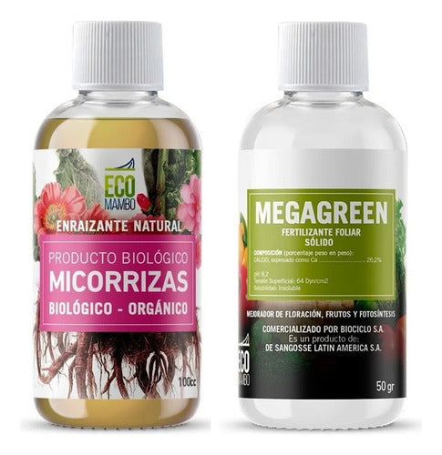 Ecomambo Micorrhizas 100 mL with Megagreen Fertilizer 50 g 0