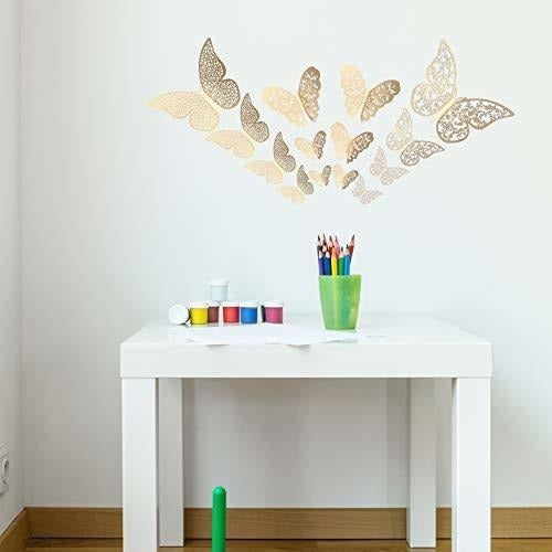 Bememo 72 Pieces 3D Butterfly Wall Stickers 6