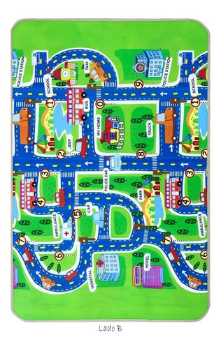 Nordic Reversible Baby Playmat with Antishock Protection 180x120cm 2