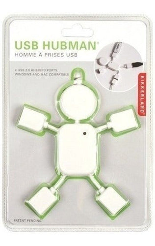 Kikkerland Us006 Usb Hubman Blanco 1