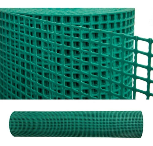 Plastic Mesh Enclosure Fence Green Weave 1.20m X 10m 0