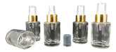 Frasco Perfume Vidrio 30ml Con Spray Dorado X 5 Unidades 0