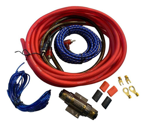 Infinity Tech Kit De Cable Para Potencia 4 Gauge Mas Fusible 0