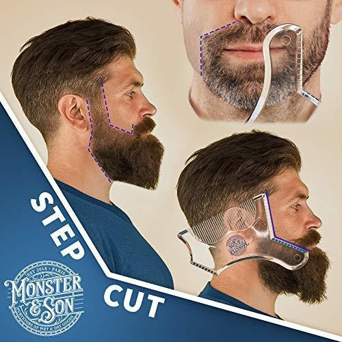 Herramienta Para Moldeado De Barba Monster&son Transparente 3