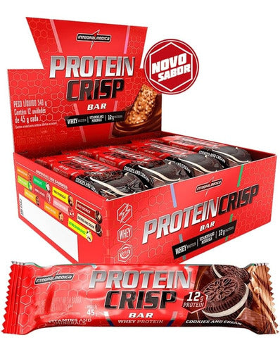 Integralmédica Protein Crisp Whey Bar 45g Box of 12 4