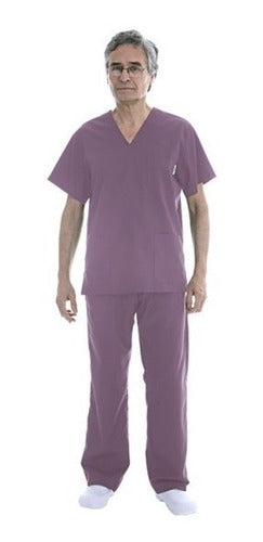 Suedy Medical Uniform V-Neck Set in Arciel Fabric 187