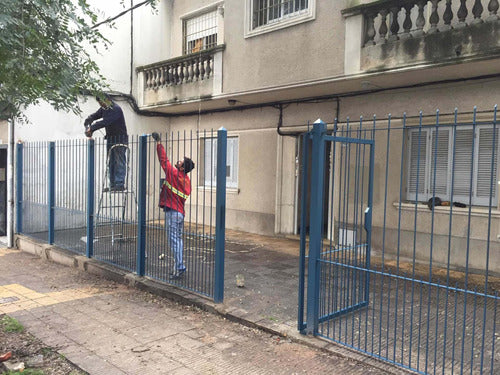 Frente Rejas Portones Hierro Y Madera A Medida 4