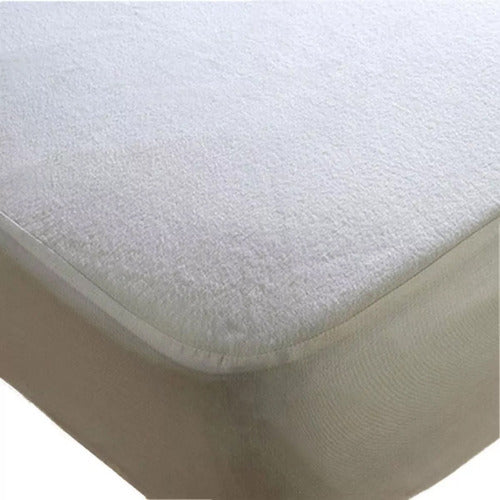 Dulce Hogar Cubre Colchon Protector Impermeable Toalla Y Pvc 130x190 Cuo 2